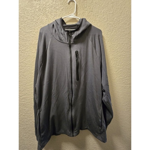 Member's Mark Luxe Full Zip Hoodie Dark Gray XX-Large - Picture 1 of 3